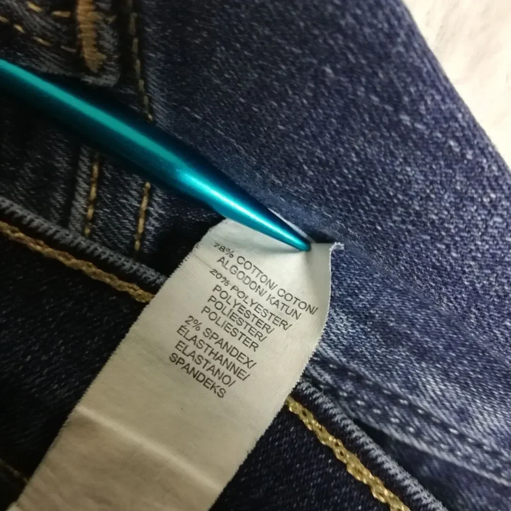 Lucky Brand‎ Womens Jeans Sofia Skinny Blue Denim Whiskering Medium Wash Mid 6